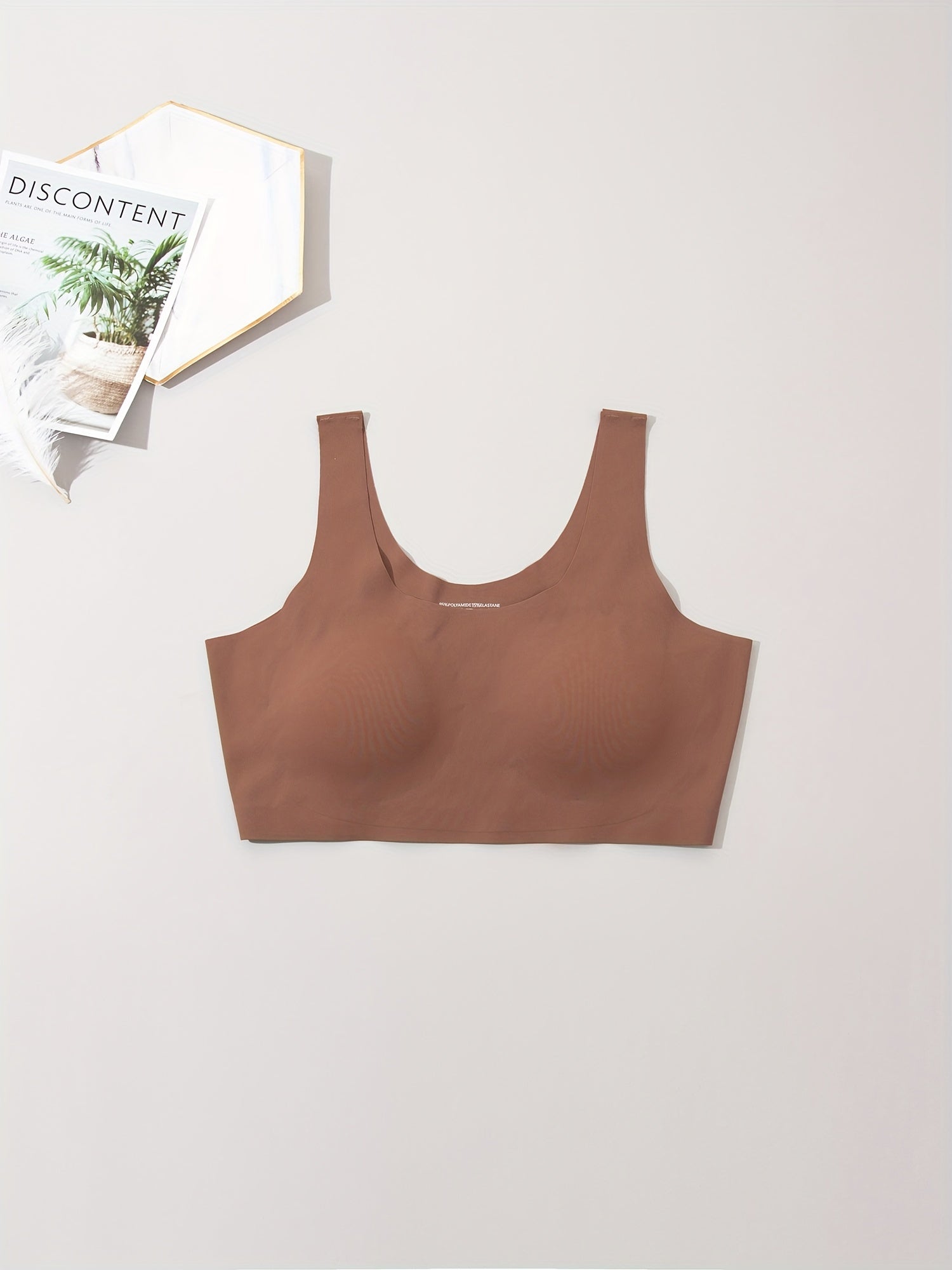 Solid Wireless Bra Cut Out Intimates Women's Lingerie