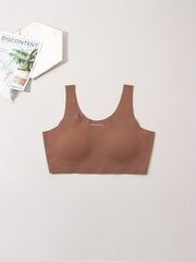 Solid Wireless Bra Cut Out Intimates Women's Lingerie