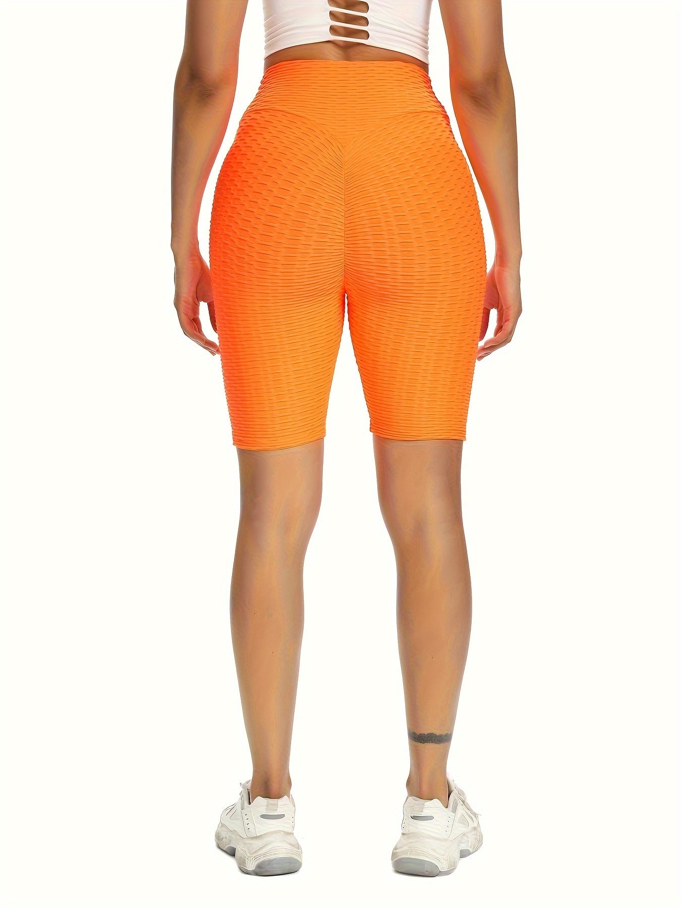 Honeycomb Yoga Sports Shorts High Stretch Fitness Running Shorts