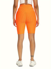 Honeycomb Yoga Sports Shorts High Stretch Fitness Running Shorts