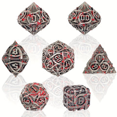 7pcs Metal Solid Polyhedral Dices for Board Game