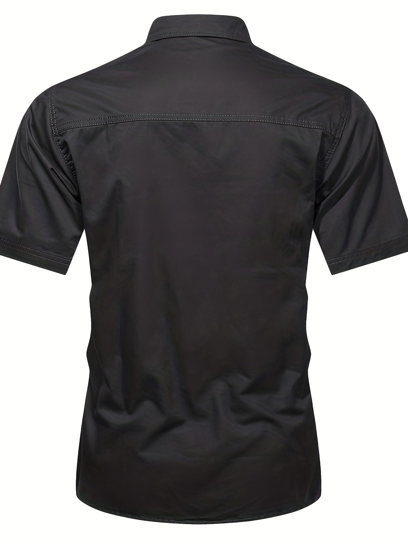 Men s Casual Short Sleeve Cotton Shirt