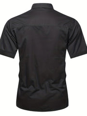 Men s Casual Short Sleeve Cotton Shirt