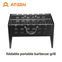 Portable Charcoal BBQ Grill for Outdoor Picnics Camping Garden Use