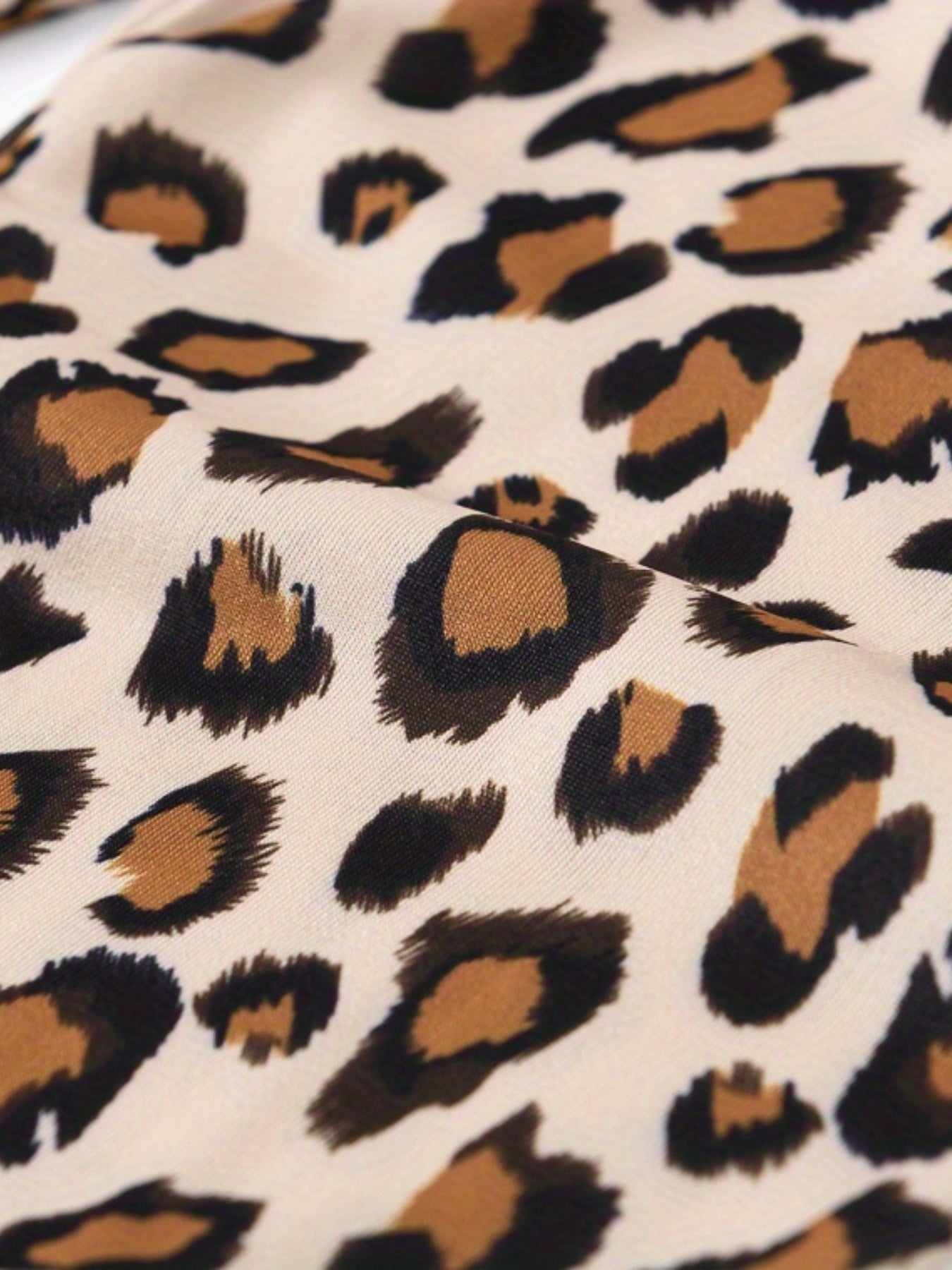 Leopard Graphic Stretch Casual Leggings Pants Kids Summer