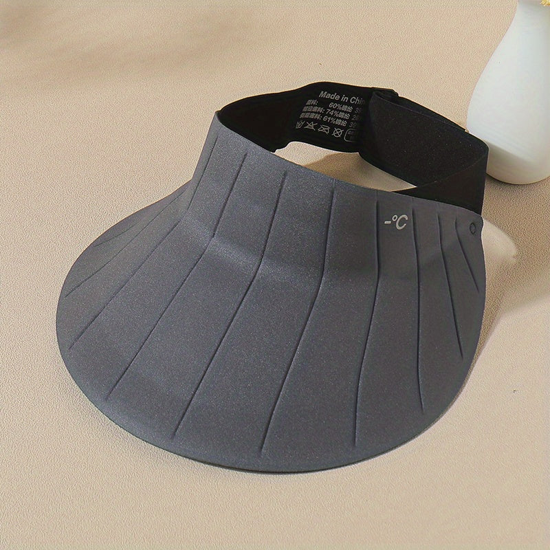 Ice Silk Visor Hat Soft UV Protection Sun Hat For Cycling Sports