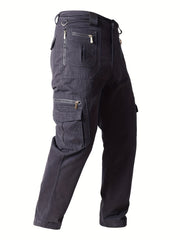 Men's Cargo Pants Spring/Autumn Casual Loose Straight Fit Multiple Pockets