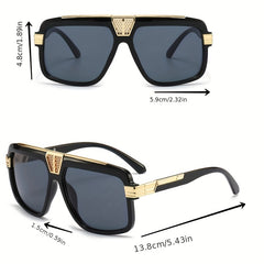 Men's Square Frame UV Protection Sunglasses