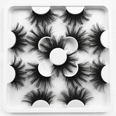 7 Pairs Mink Lashes Dramatic Volume False Eyelashes Full Strip Thick Eyelash