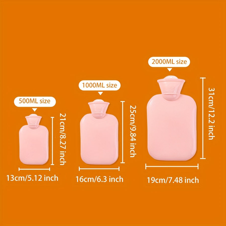 Winter Water-filled Hot Water Bag 500ml 1000ml 2000ml PVC Portable Hand Warmer