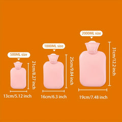 Winter Water-filled Hot Water Bag 500ml 1000ml 2000ml PVC Portable Hand Warmer