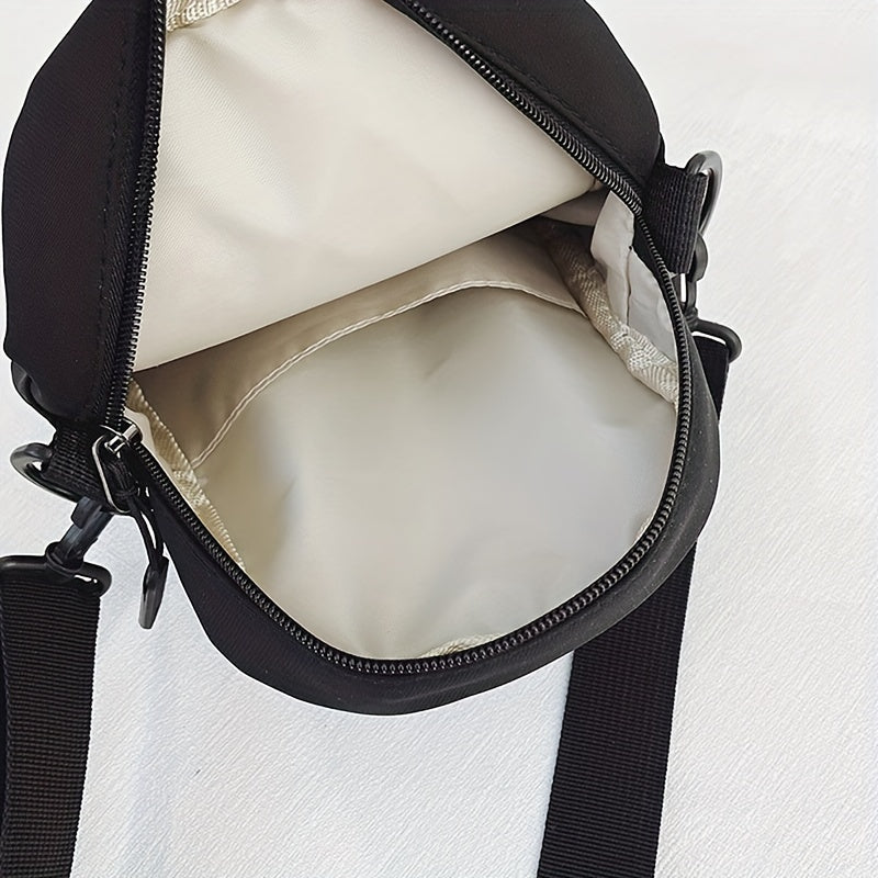Funny Face Crossbody Bag Nylon Lightweight Messenger Casual Shoulder Bag