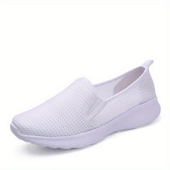 Women's Mesh Sports Shoes Breathable Slip On Sneakers Low Top Loafers