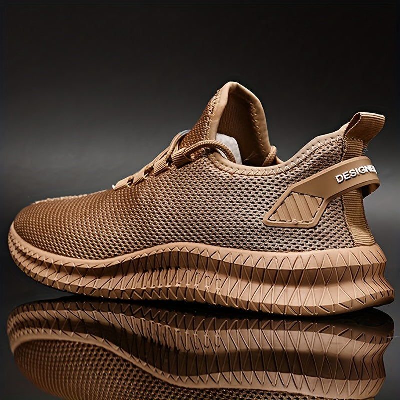Men's Slip on Sneakers with Shoelaces Lightweight Athletic Shoes