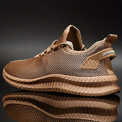 Men's Slip on Sneakers with Shoelaces Lightweight Athletic Shoes