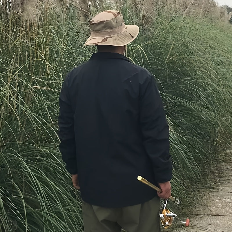 Adjustable Wide Brim Fishing Hat for Outdoor Activities