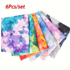 6pcs Cotton Quilting Fabric Squares DIY Patchwork Sewing Crafting No Repeat