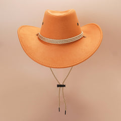 Wide Brim Western Cowboy Hat for Men and Women
