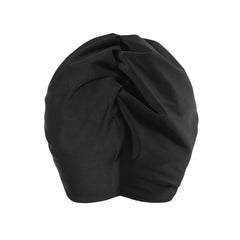 Ruched Plain Swimming Cap Ear Cover Versatile Water Sports Swim Cap
