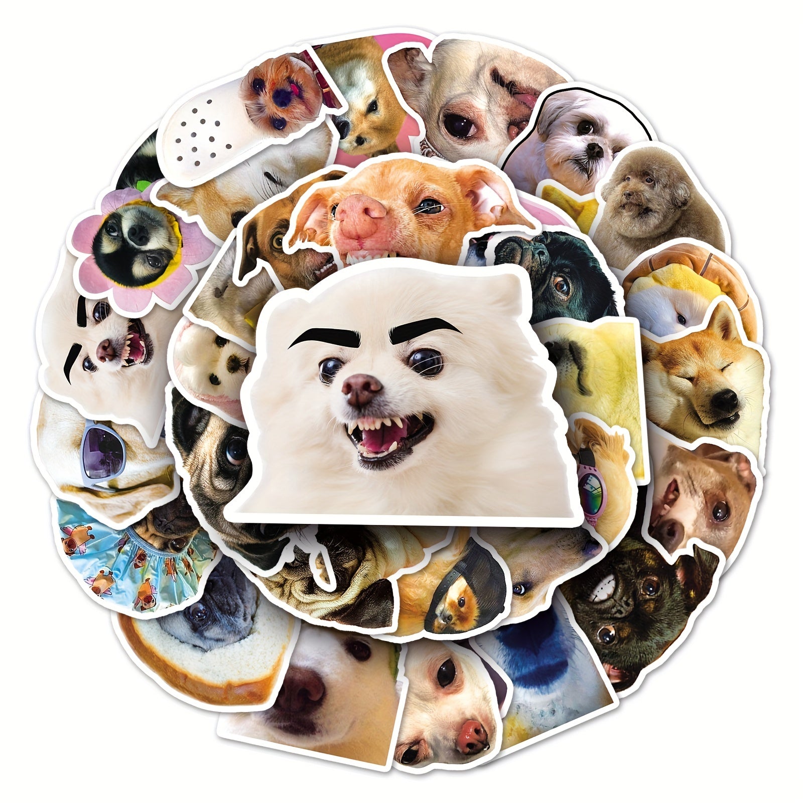 50pcs Puppy Series Stickers For Motorcycle Laptop Cup - Waterproof Sticker
