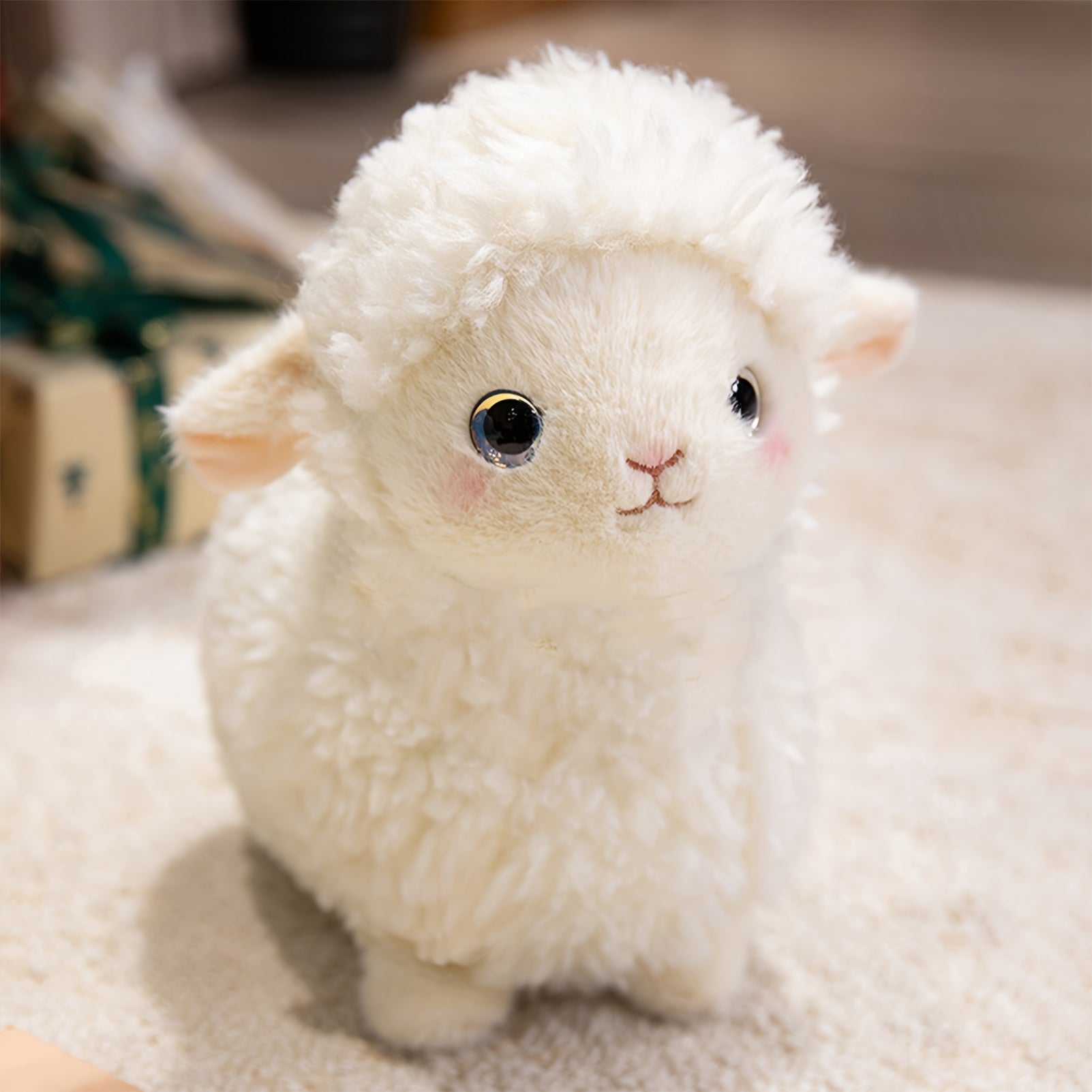 Plush Sheep Toys Soft Stuffed Animals with Pink Blush 24