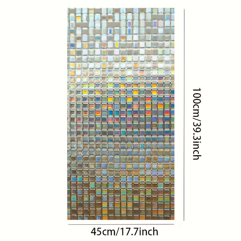 Stained Glass Mosaic Window Film Static Cling Decorative Vinyl Sticker