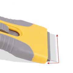 Flat Razor Blade Scraper Paint Stripping Tool Window Scraper - Yellow/Orange