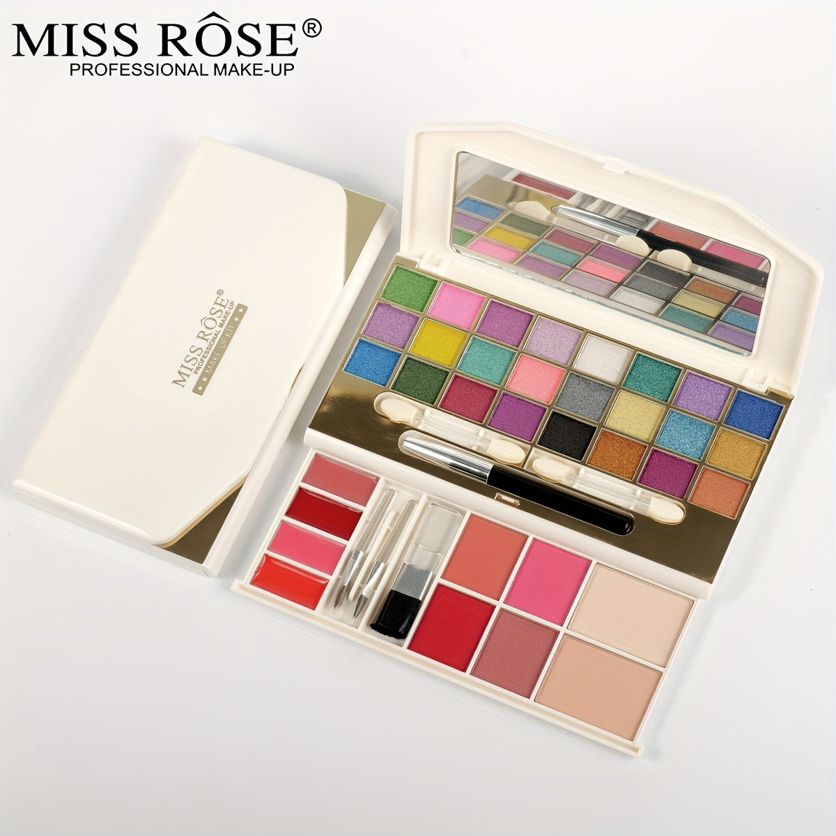 Bilayer Makeup Kit 34 Multifunctional Palette 24 Shimmer Eyeshadow