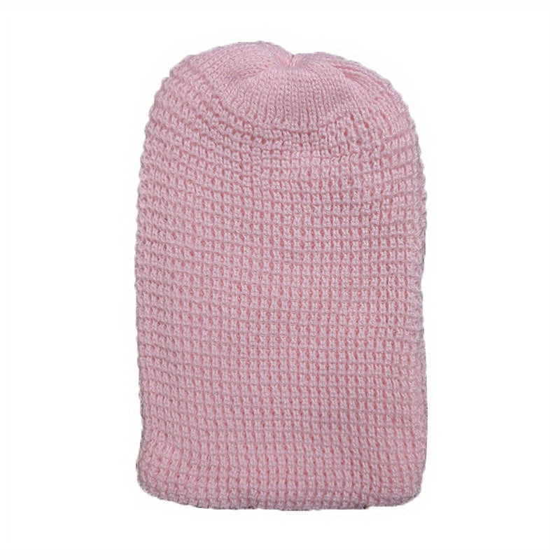 Men's Polyester Knitted Hat for Autumn and Winter