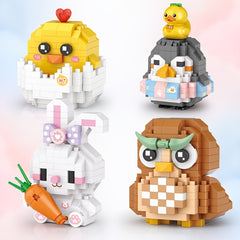 Pet Model Building Blocks Cat Rabbit Hamster Toys