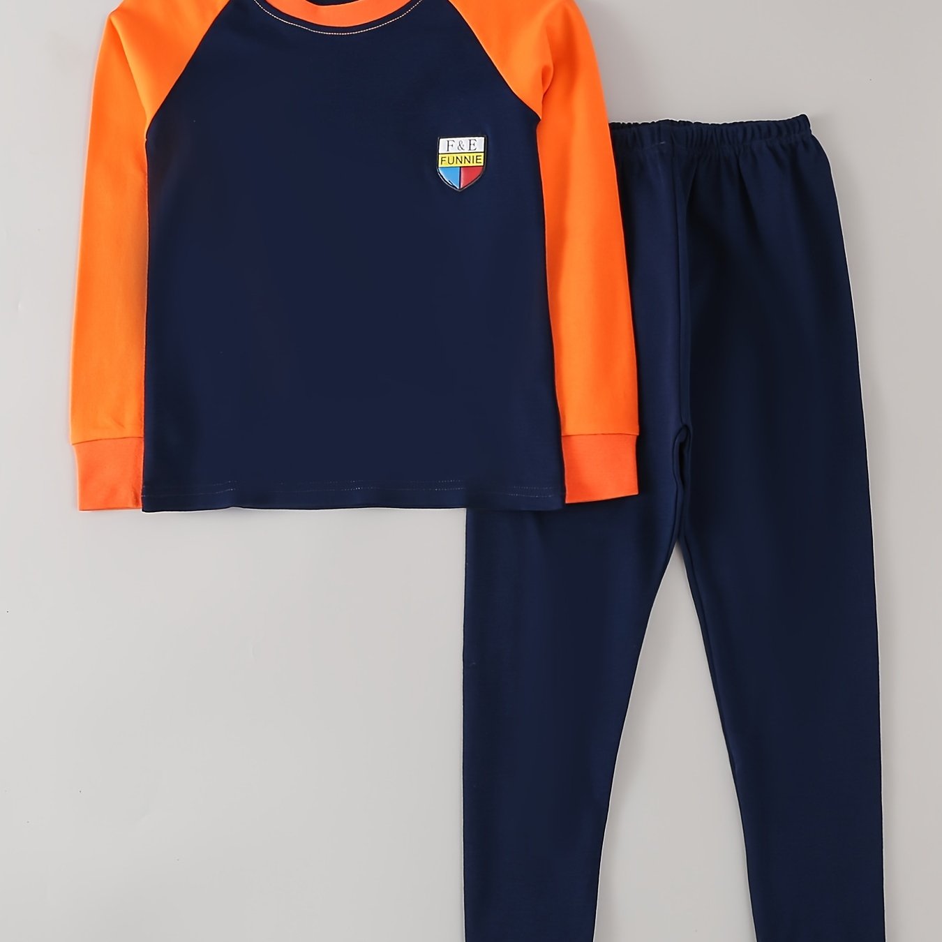 Boys Long Sleeve Thermal Pajamas for Spring & Autumn