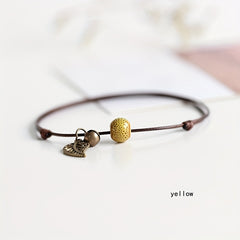 Vintage Leaf Pendant Anklet Waterproof Ankle Bracelet for Women