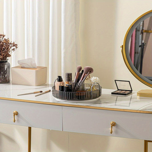 360 Rotating Makeup Organizer for Vanity Clear Storage
