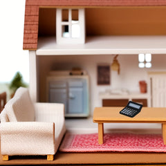 Realistic Dollhouse Desk Calculator Educational Toy