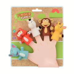 5pcs Finger Puppet Set Forest Animals Farm Figures Toy Boys Girls Party Favors S