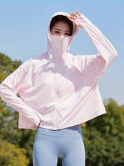 Women's UPF50 Lightweight Sun Protection Shirt Breathable Ice Silk Fabric