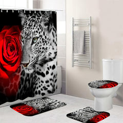 African Safari Leopard Bathroom Set