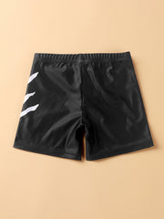 Baby Boys Paw Marks Swim Trunks Bottoms For Summer Vacation
