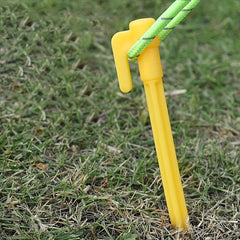 20PCS Plastic Tent Pegs Nails Outdoor Camping Stakes Windproof Beach Nails