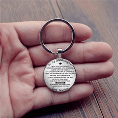 Vintage English Keychain Necklace for Boys