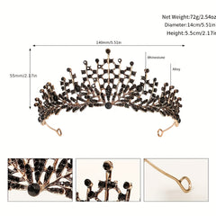 Crystal Headband Tiara Hair Accessory for Prom Birthday