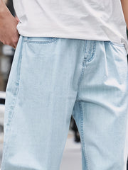 Men's Loose Denim Jeans With Pockets