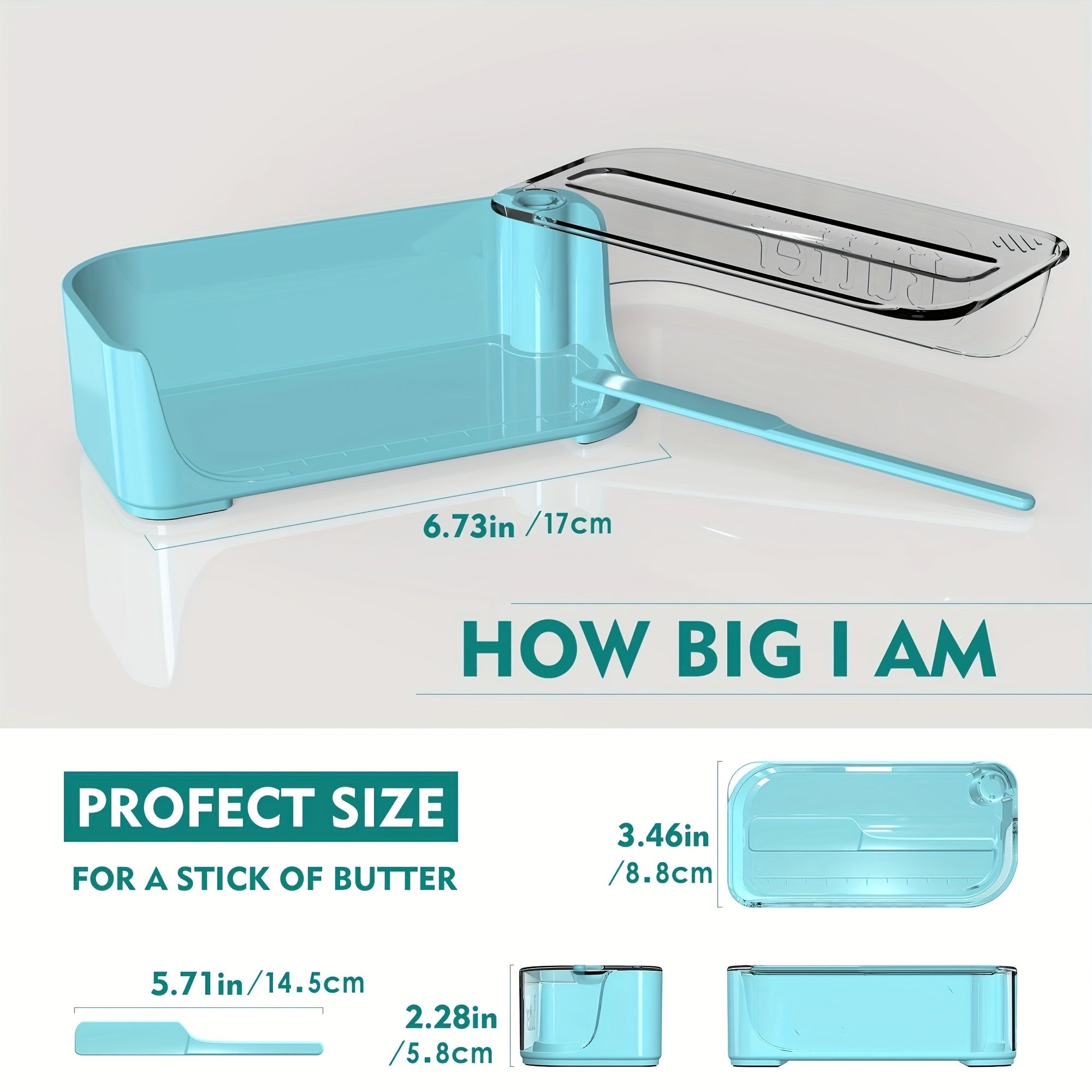 Butter Dish Butter Cutter Box With Transparent Cover Butter Keeper
