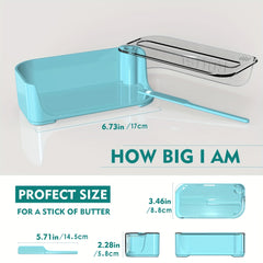 Butter Dish Butter Cutter Box With Transparent Cover Butter Keeper