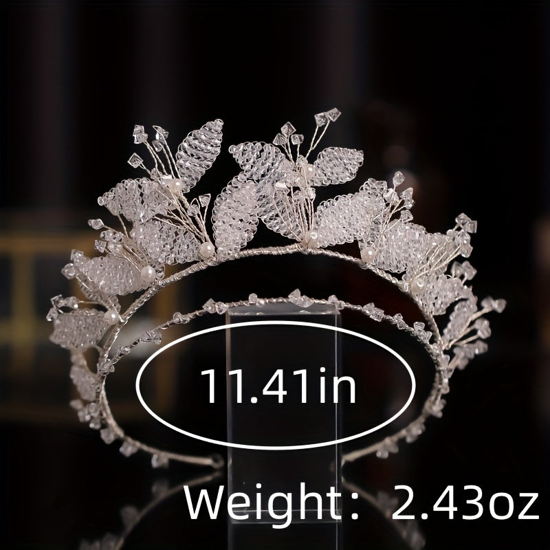 Crystal Headband Tiara Hairband - Bride Rhinestone Wedding Hair Accessories