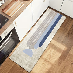 Light Runner Rug Grey Washable Carpet Delicate Hemming Floor Mat