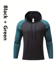Men's Long Sleeve Hoodie Sport Sweatshirt Quick Drying Sportswear