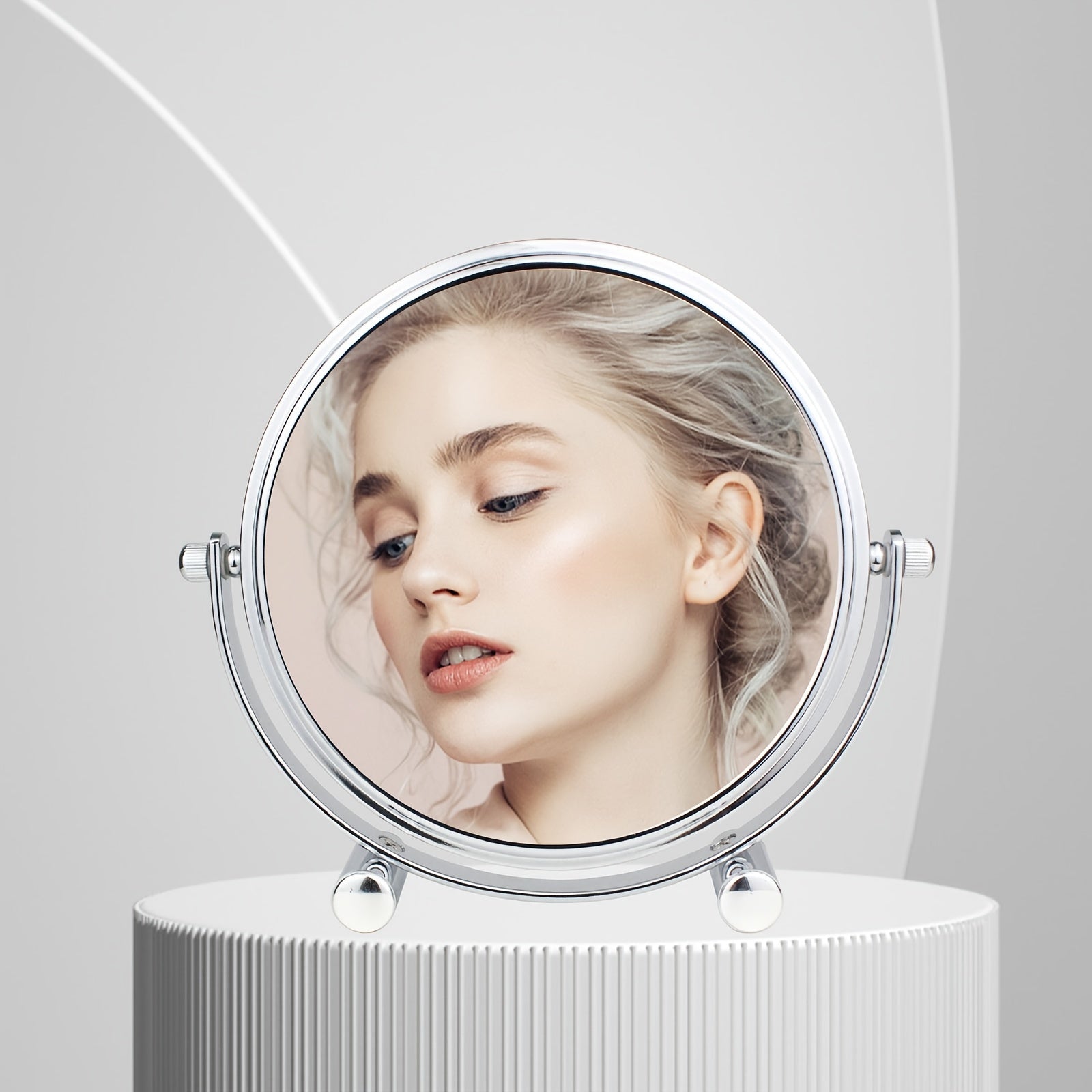 Double Sided 10X 1X Makeup Mirror with Stand