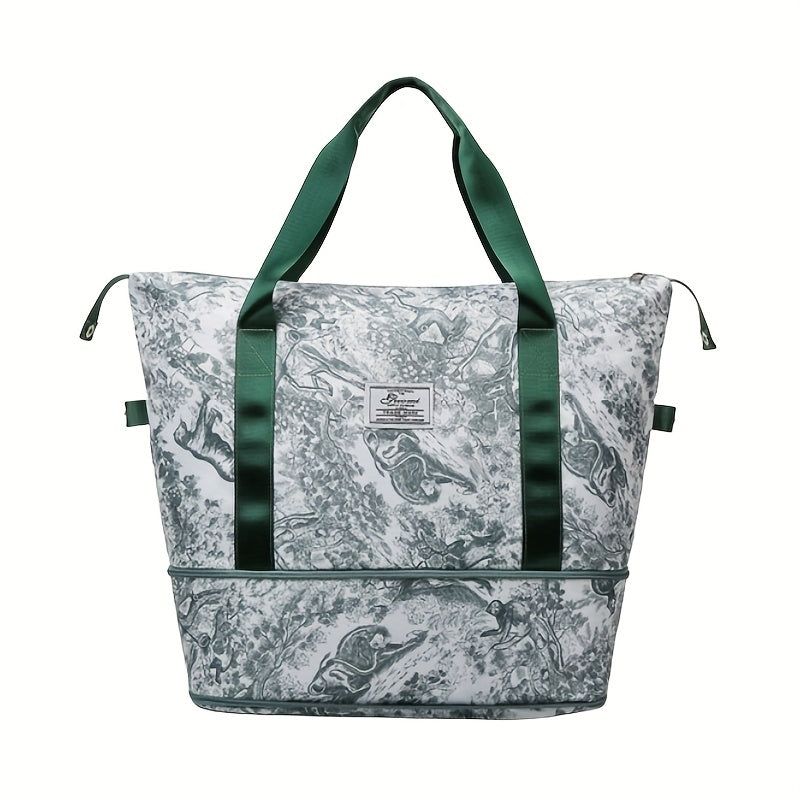 Expandable Tote Bag Dry Wet Separation Swimming Yoga Fitness Bag