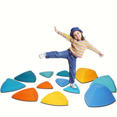 12pcs Anti-Skid Stepping Stones Set for Indoor & Outdoor Fitness